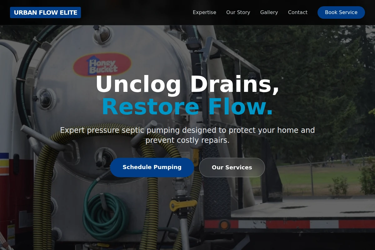 Pressure Septic Pumping