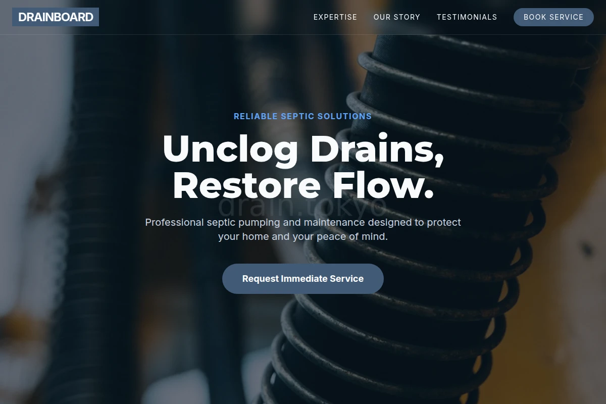 Drainboard Septic Pumping