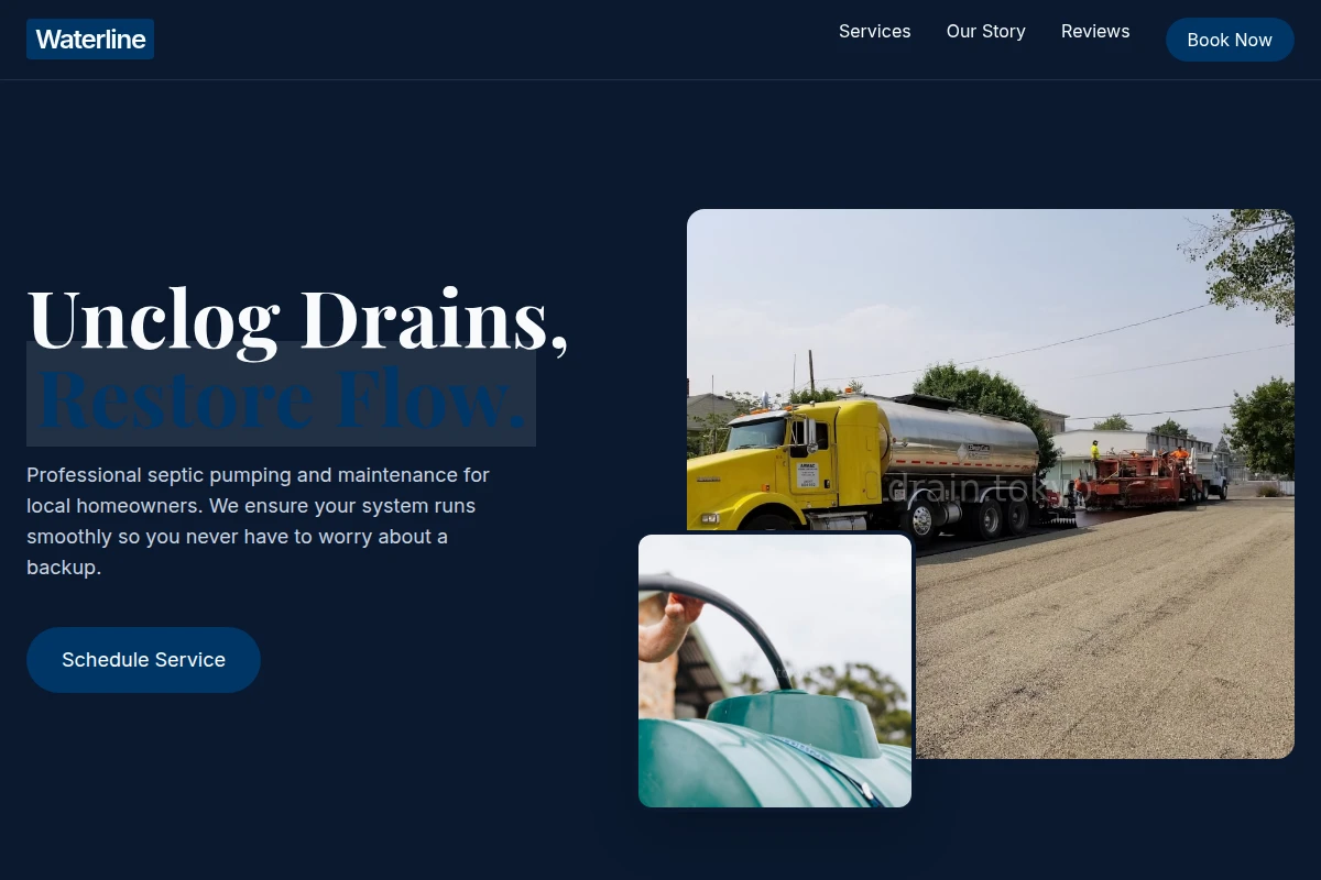 Waterline Septic Pumping