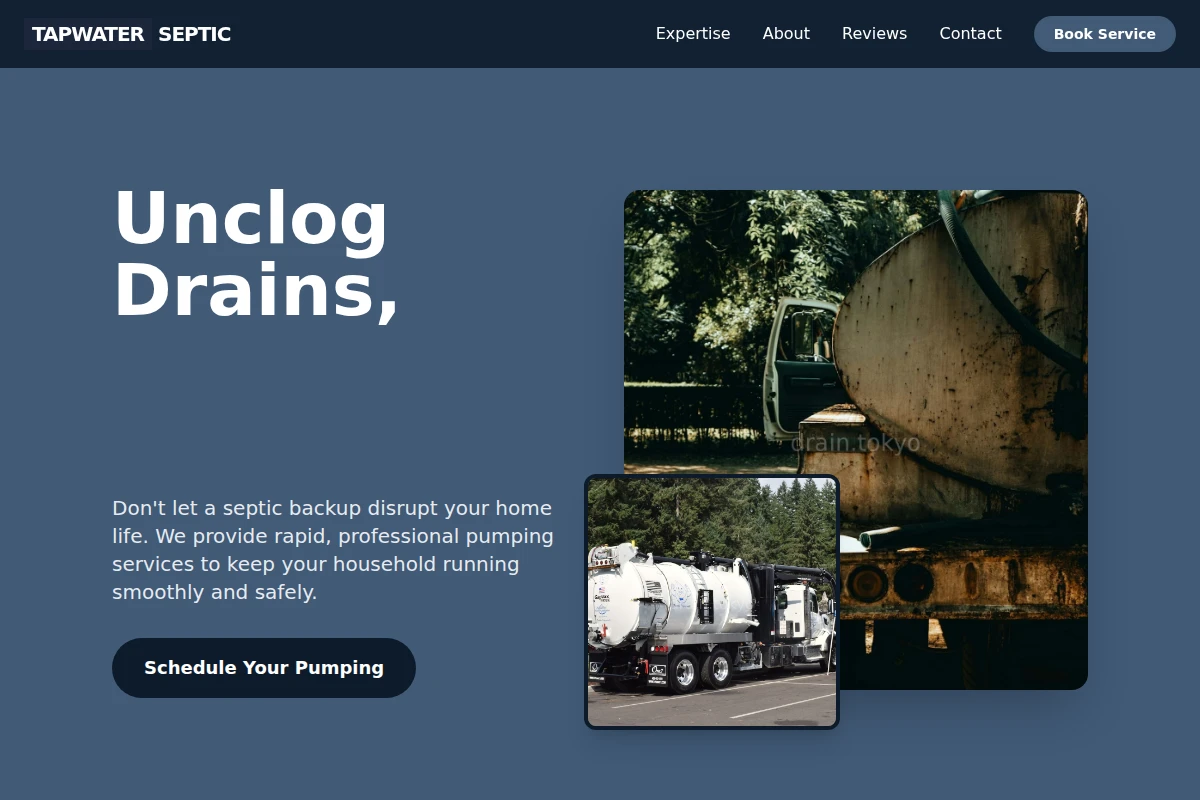 Tapwater Septic Pumping