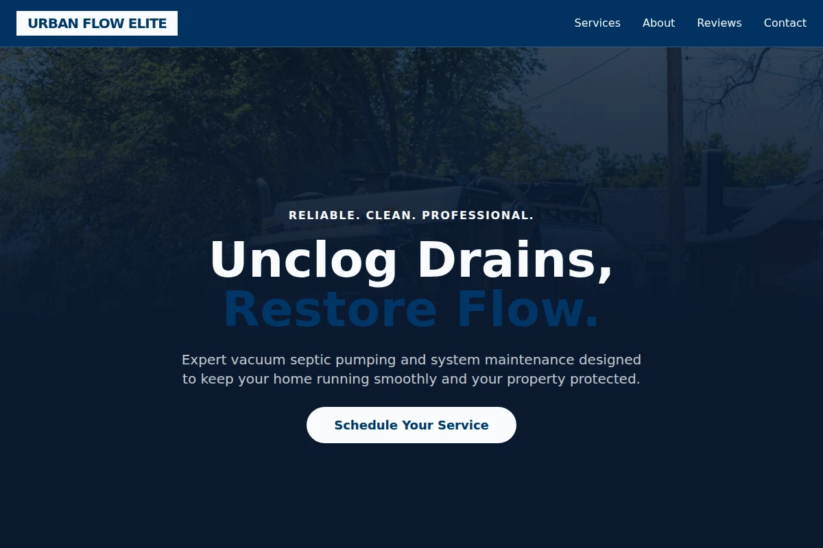 Vacuum Septic Pumping