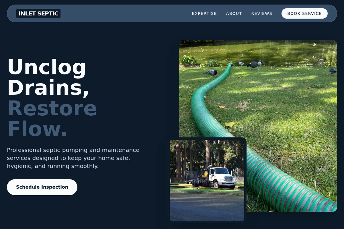 Inlet Septic Pumping