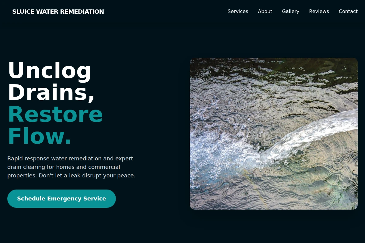 Sluice Water Remediation