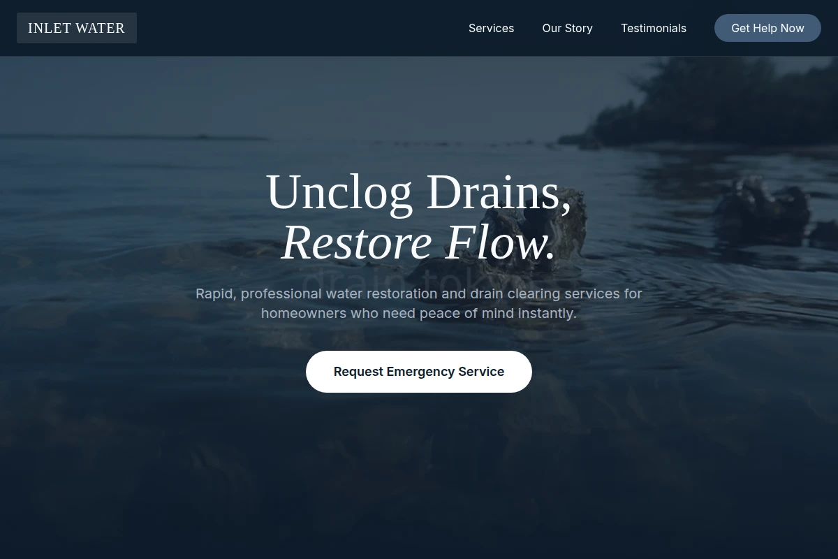 Inlet Water Restoration